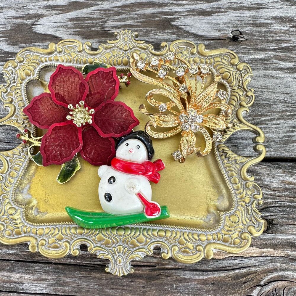 Vintage Brooch Lot: Jewelry Crafting, Repurposing